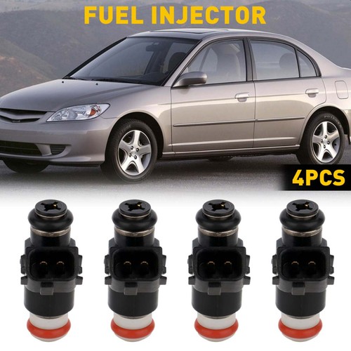 Set Of 4 Fuel Injectors Fit 2002 2001 - 2004 2005 Honda Civic 1.7L 842-12282