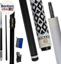 58" 19-20Oz 2-Piece Carbon Pool Cue Stick 11.8Mm Tip Billiard Carbon Fiber Clue,