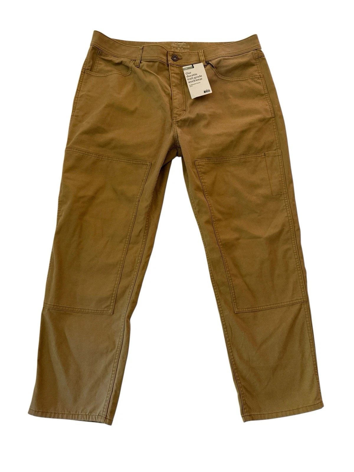 REI NWT Trailsmith Camp Canvas Pants Reinforced Knee Men's 40x30