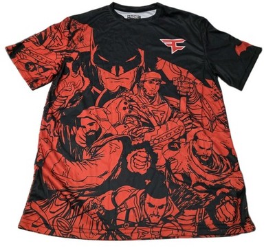 FaZe Clan x Batman #10 Jersey Red Black Graphic Tee S-XL New Sealed Streetwear