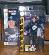 McFARLANE NASCAR 1 RUSTY WALLACE 2 RACING ACTION FIGURE NEXTEL New In Package