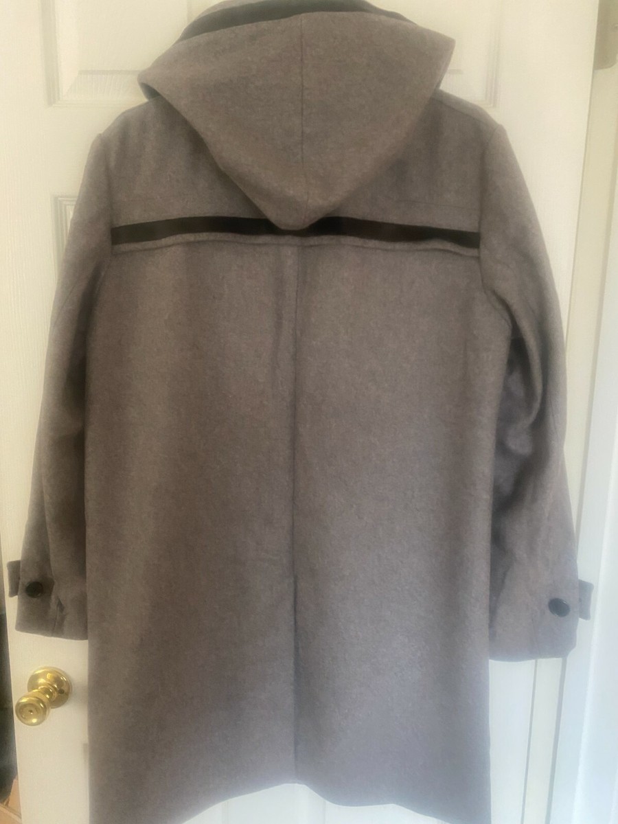 Dior Wool Hooded Duffle Coat with Toggles Mens size US42