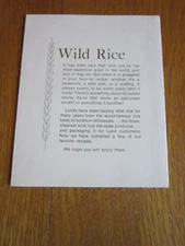 Vtg Lunds Rice Minneapolis MN Recipe Paper Brochure Collectible Mrs Hamer Budge