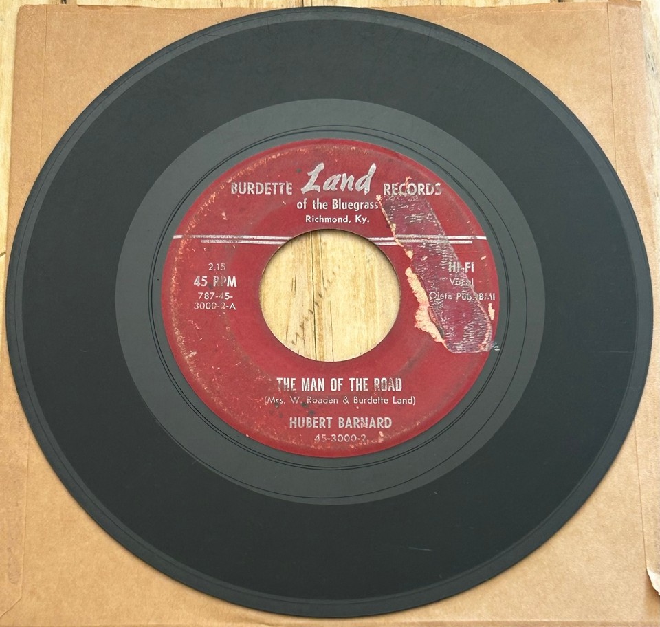 Hubert Barnard Boy She Has Gone KY Rockabilly Bopper 45 on Burdette