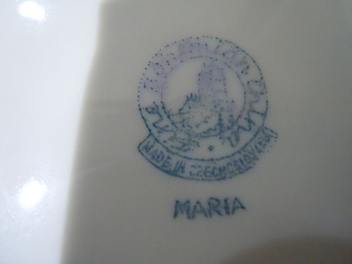 Bohemian Fine Bone China 7" Bread Plate "Maria" Czechoslovakia - Picture 7 of 7