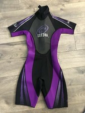 Gotcha Women s Shorty Wetsuit Size 5/6 XS Titanium 2.2. Metalite TI Chest Panel