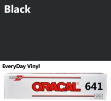 Black - Oracal 641 Adhesive Vinyl 12"x5' roll for Craft & Hobby cutters