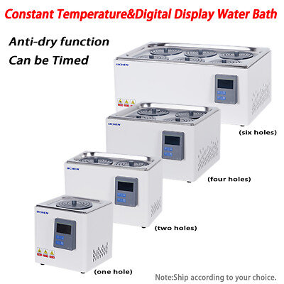 Lab Water Bath Digital Themostatic Water Baths Heater 1/2/4/6 holes 220V for Lab