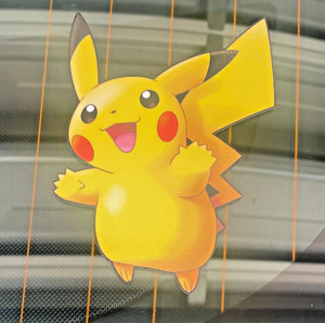 Pikachu Pokemon Holographic Anime Peeker / Laptop Decal / Bumper
