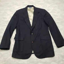 Pendelton Wool Blazer Mens 42R Blue Two Button Jacket