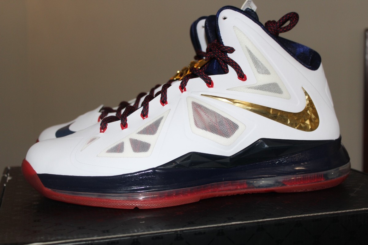 Nike LeBron 10+ w Sport Package Gold Medal Team USA Olympics Size 14 NEW | eBay