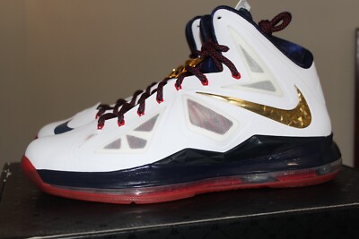 Nike LeBron 10+ w Sport Package Gold Medal Team USA Olympics Size