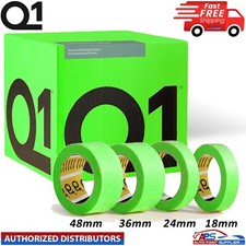 Q1 High Performance GREEN MASKING TAPE ROLL 18/24/36/48mm BOX 2640 