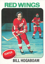 BILL HOGABOAM 1975-76 TOPPS HOCKEY #67