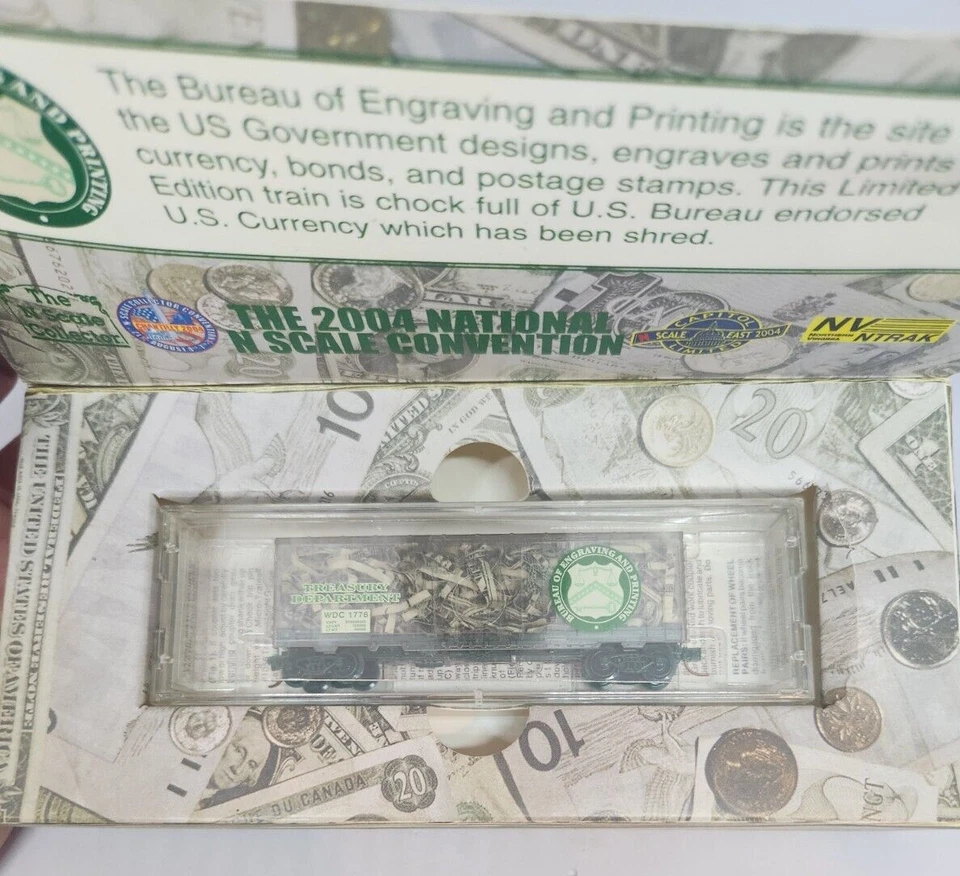 Micro trens escala N MTL Special Run NSC 04-80 2004 NTrak Conv carro do tesouro - Imagem 2 de 4