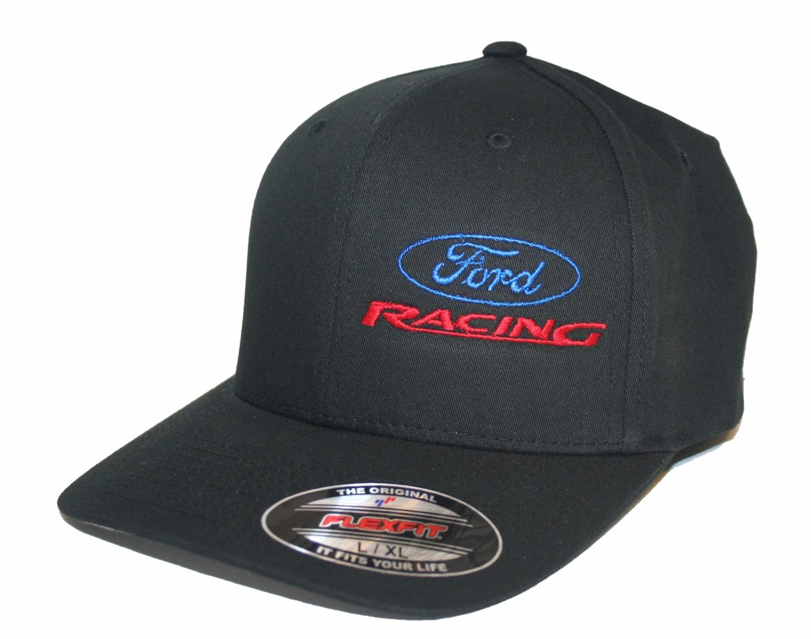 Ford Racing hat cap fitted flexfit curved bill S/M L/XL XL/XXL