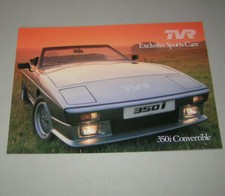 Prospectus / Brochure - TVR 350I, 390 SE, 280I Cabriolet - Édition 1985