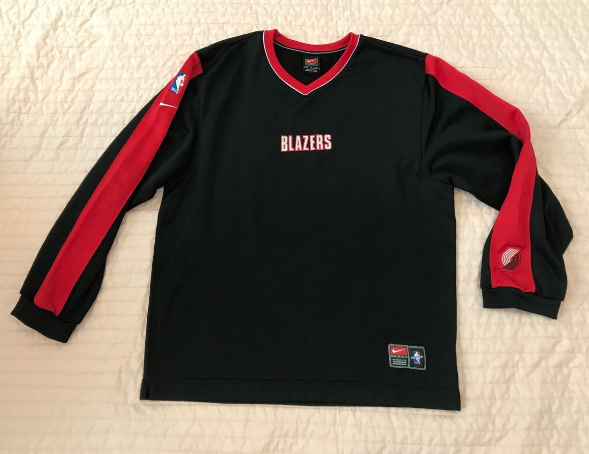 バスケットボール NIKE - Nike Portland Blazers Shooting Shirt WOW* Vintage NIKE PORTLAND BLAZERS Shooting SHIRT Mens XXL