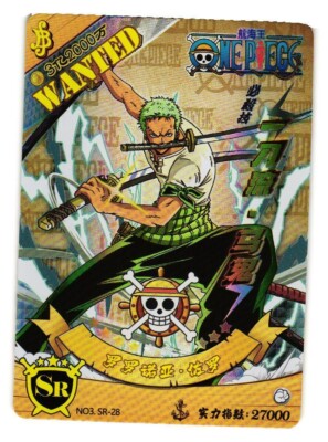 Roronoa Zoro SR NO3 SR-28 One Piece Anime TCG CCG Anime Card | eBay