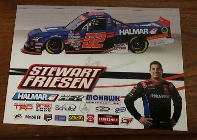 Nascar Truck Driver #52 Stewart Friesen Halmar Postcard