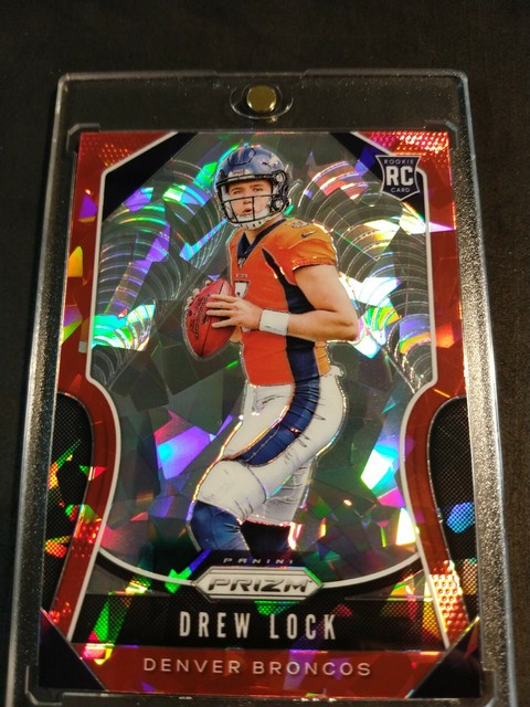 Drew Lock 2019 Prizm Red Cracked Ice Rookie Card 304 Denver Broncos EBay