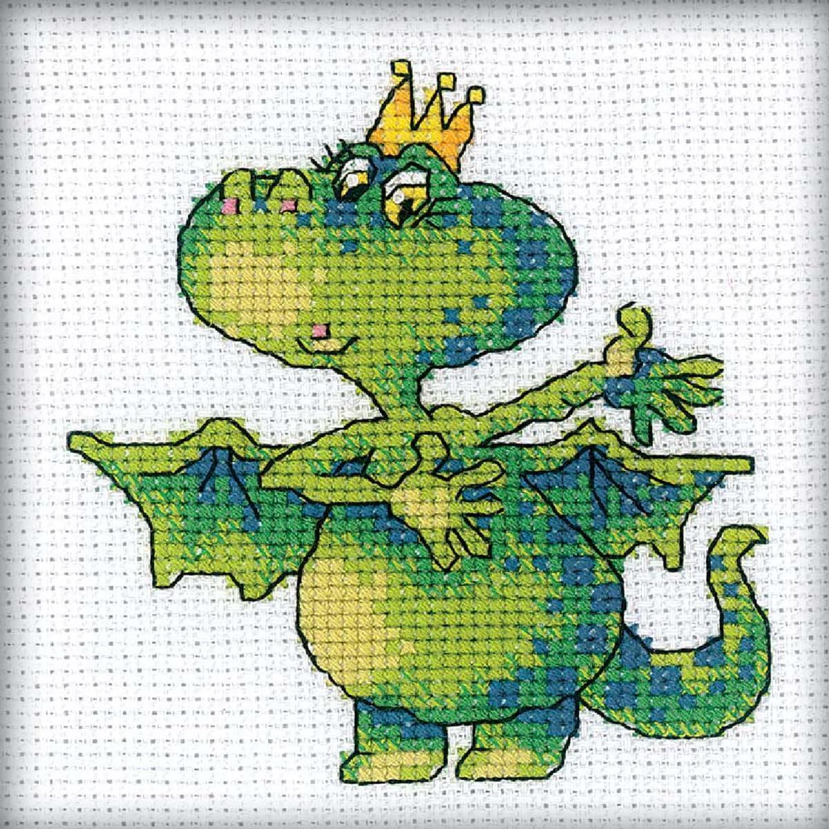 RTO counted cross stitch kit ""Bringing Luck"", 10x10cm, DIY