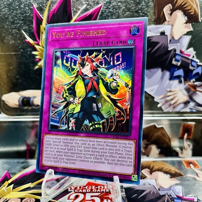 you're finished yugioh card Ultra Rare  Archeron when your opponent activates a card or effect while this card is in the Monster Zone (Quick Effect) You're Finished - Duelist Nexus