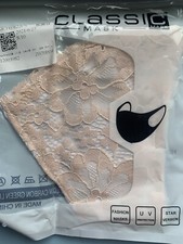 Reusable Light Blush Lace Face Mask