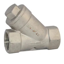 3/4" in NPT Female Y Strainer Mesh Filter Swing check Valve Stainless Steel 316