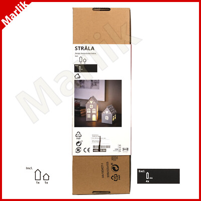Limited Ed. Ikea STRALA Christmas Table Decoration Lamp, Battery