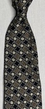 PAVIA ALL IMPORTED SILK USA MADE JACQUARD GEOMETRIC BLUE GREEN GRAY NWOT NECKTIE