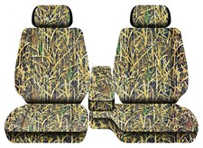 Truck Seat Covers Camo Reeds Green Fits Toyota Tacoma 01-04 Fr Bench 60-402hr