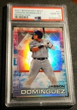 Jasson Dominguez 2021 Bowman's Best Refractor 41 PSA 10 🔥GEM MT