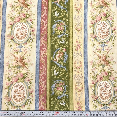 Heaven Can Wait by Ro Gregg for Northcott Striped Cotton Fabric by the HALF YARD