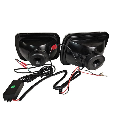2PCS Square Color Change White Red Blue Green 7x6" LED Angel Eye Halo Headlights - Picture 4 of 14