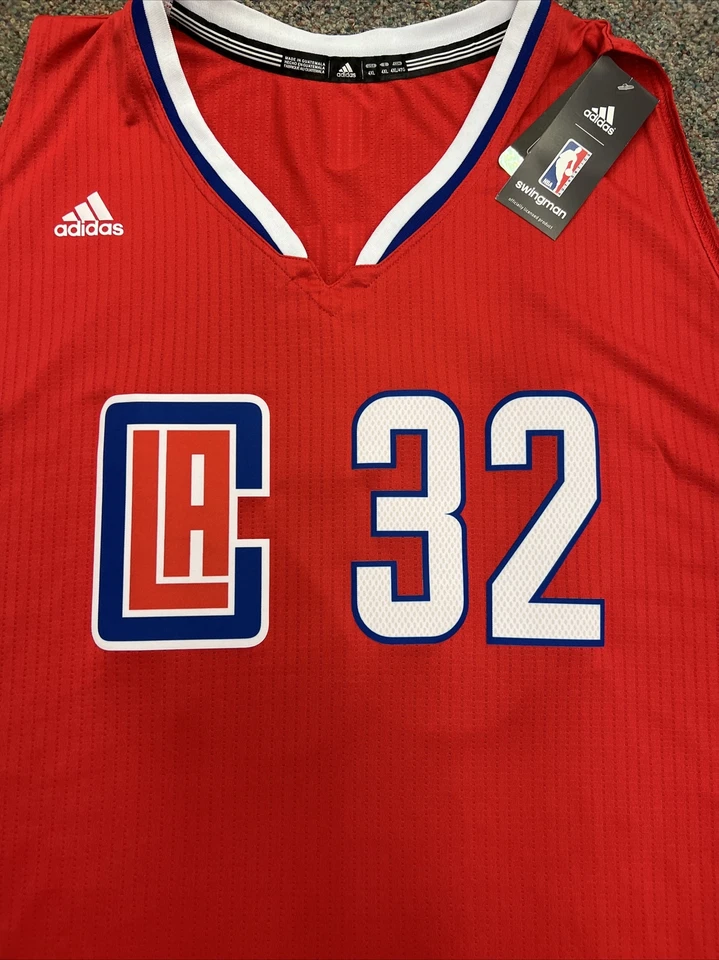 New 2015 Blake Griffin Clippers Size 4XL Red Rev 30 Adidas Jersey With Tags - Image 3 of 4