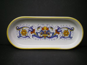 Deruta-Oval-Tray-Raffaellesco-Pattern-Made-in-Italy