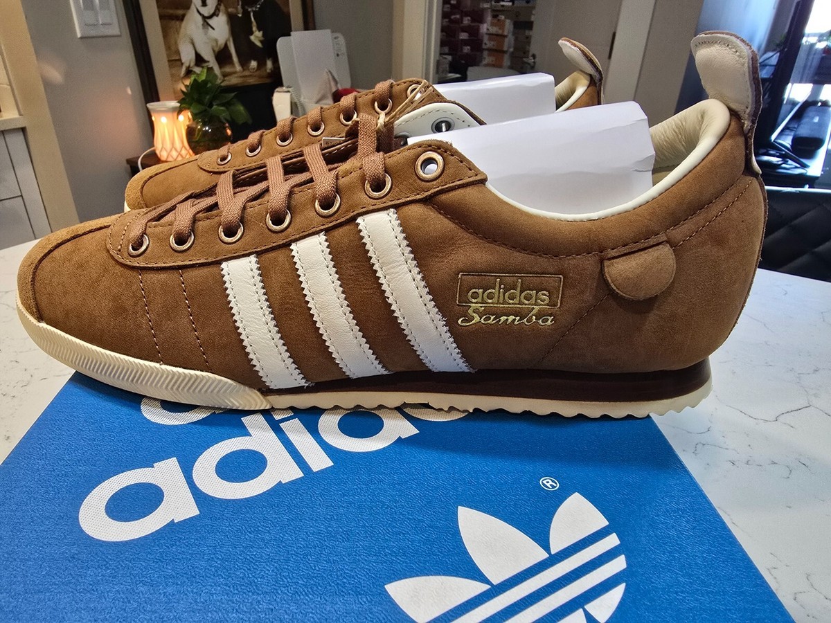 adidas mens Samba 62 JI3219 Shoes Wild Brown / Off White