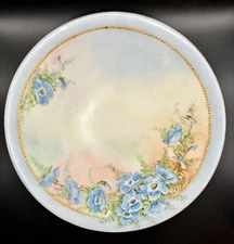 J. P. L. France Jean Pouyat Limoges Hand Painted Plate Baby Blue Eyes 8.5” JPL