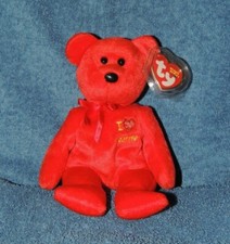 * Original Ty Beanie Baby I LOVE SEATTLE B&auml;r mit Tag Vitrinenst&uuml;ck