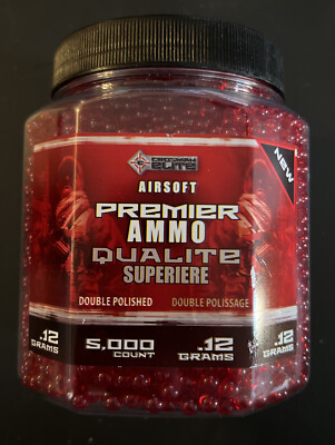 Crossman Elite  ASP512B546 Airsoft Premier Ammo .12-Grams Red #5,000-Count