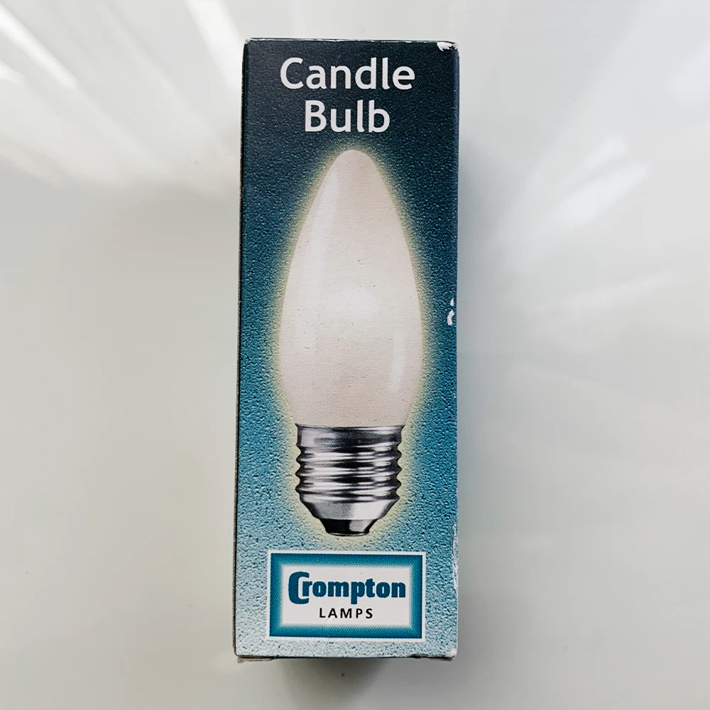 Crompton Lamps Candle Light Bulb ES E27 Opal 240V Home Office