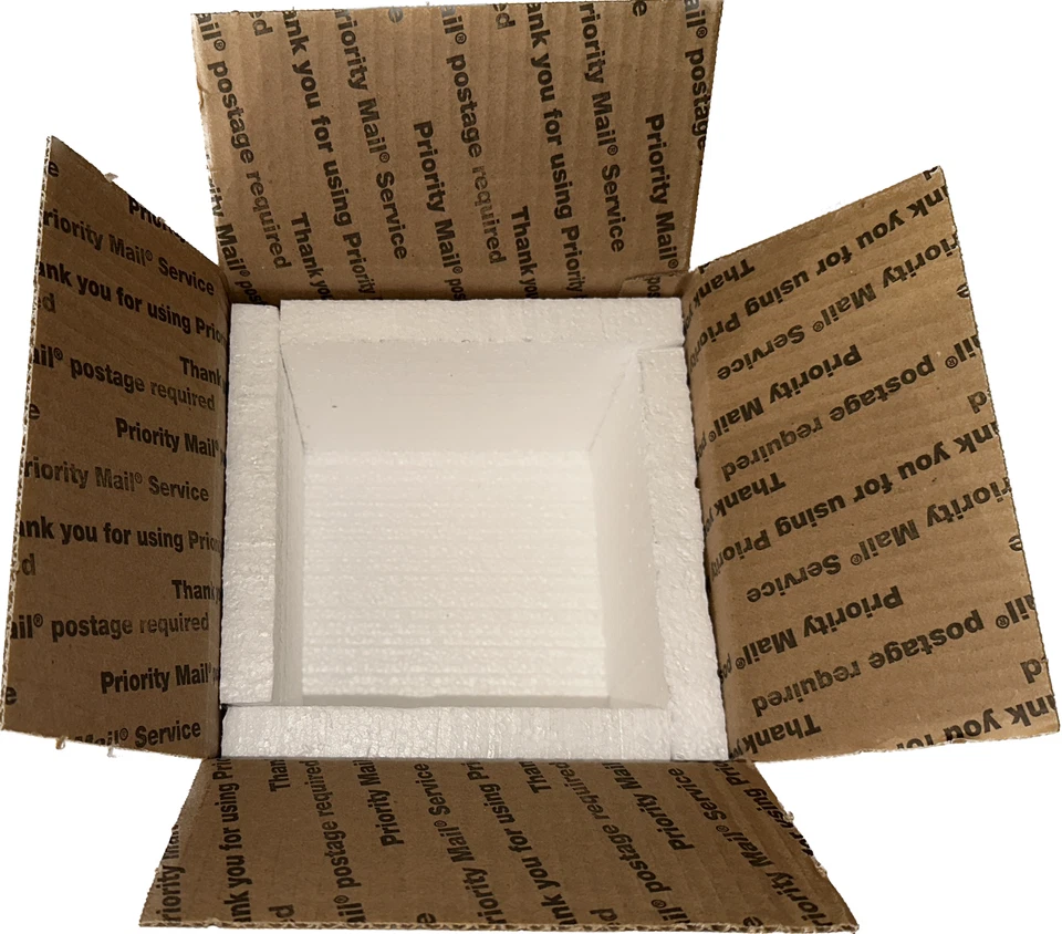 Styrofoam Cooler Box Insulation For USPS Box 4 - 7x7x6 Makes 20  Styrofoam Boxes - Image 2 of 4