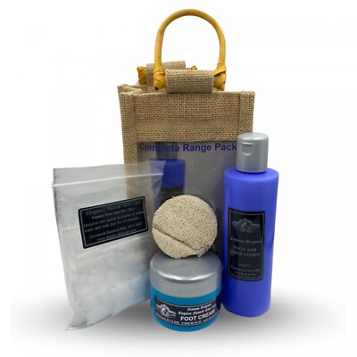 Original Fußpflegepaket Fußcreme Lotion Salze IDEALES GESCHENK Eleganz natürliche Haut