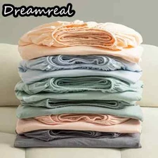 Egyptian Cotton FittedSheet with Elastic Bands Non Slip Adjustable MattressCover