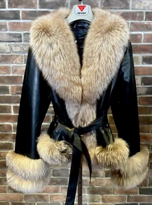 Women's High Quality Genuine Lambskin Red Coat With Fox Fur, winter coat, luxury