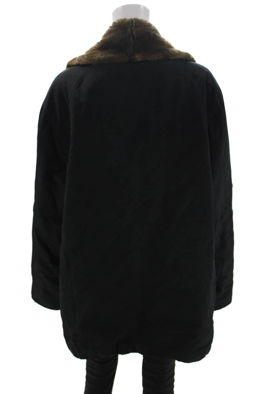 Steilmann Womens Black Polyester Button Overcoat … - image 3
