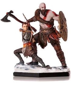God of War Kratos & Atreus Figures Set PVC Game Character 7.9" - OPEN BOX