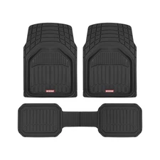 Motor Trend 943-BK FlexTough Defender Car Floor Mats -Next Generation Deep Di...