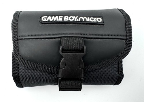 Game Boy Micro OEM Carrying Case Switch-N-Carry Nintendo Black Buckle Vintage